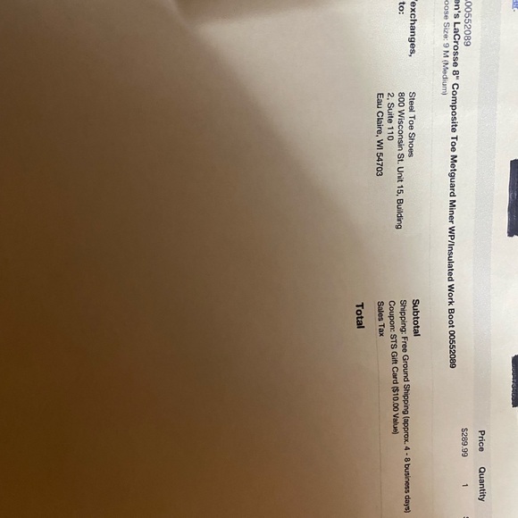 LaCrosse Men's Brown and Black SteelToe Work Boots- only tried on never worn - Picture 5 of 5